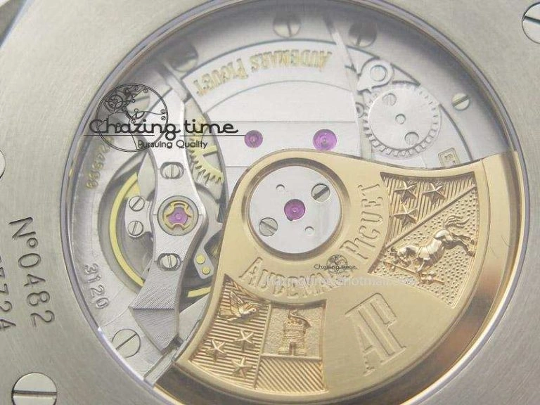 ZeroBulk Royal Oak 41mm 15400 SS JF 1:1 Best Edition Silver Dial On Brown Leather Strap A 5108