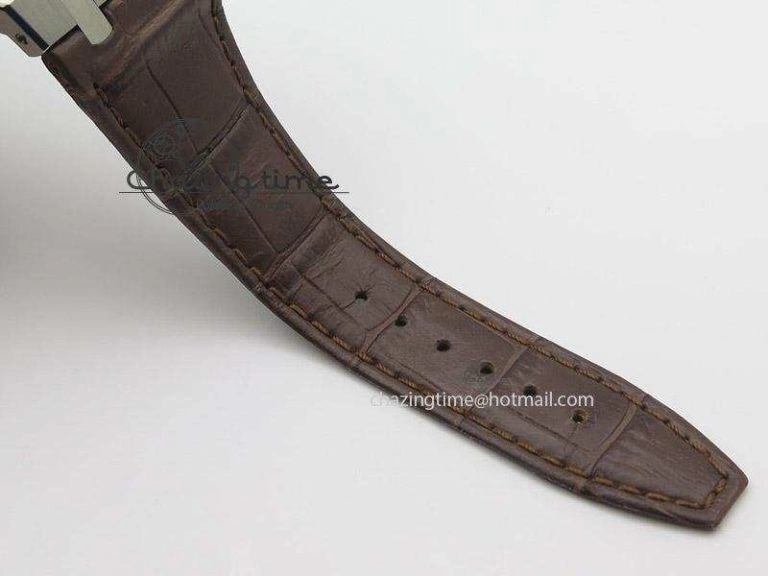 ZeroBulk Royal Oak 41mm 15400 SS JF 1:1 Best Edition Silver Dial On Brown Leather Strap A 5108