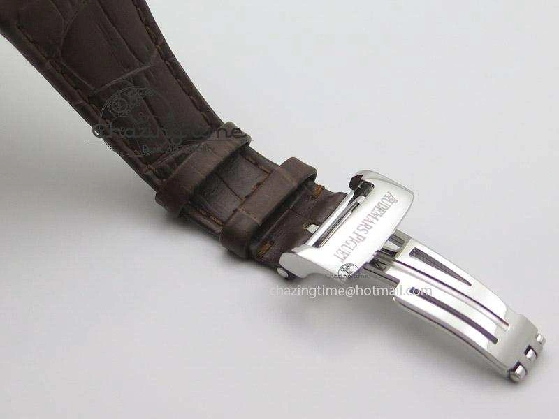 ZeroBulk Royal Oak 41mm 15400 SS JF 1:1 Best Edition Silver Dial On Brown Leather Strap A 5108