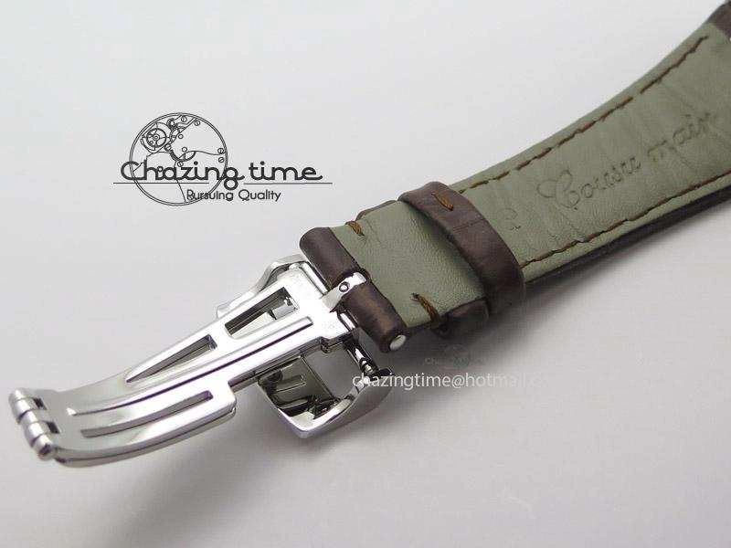 ZeroBulk Royal Oak 41mm 15400 SS JF 1:1 Best Edition Silver Dial On Brown Leather Strap A 5108