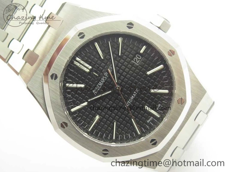 Royal Oak 41mm 15400 SS OMF 1:1 Best Edition Black Dial on SS Bracelet A FreshLook 4904