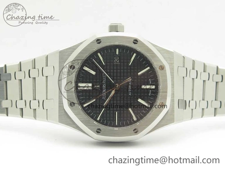Royal Oak 41mm 15400 SS OMF 1:1 Best Edition Black Dial on SS Bracelet A FreshLook 4904