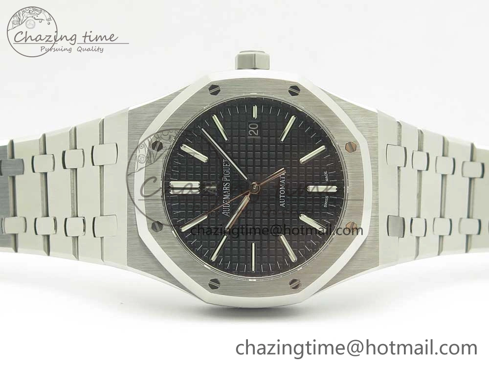 Royal Oak 41mm 15400 SS OMF 1:1 Best Edition Black Dial on SS Bracelet A FreshLook 4904