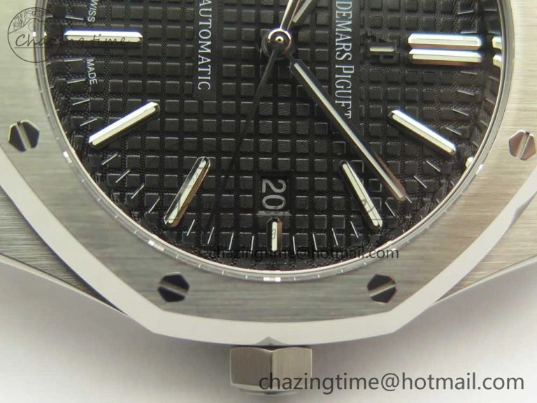 Royal Oak 41mm 15400 SS OMF 1:1 Best Edition Black Dial on SS Bracelet A FreshLook 4904