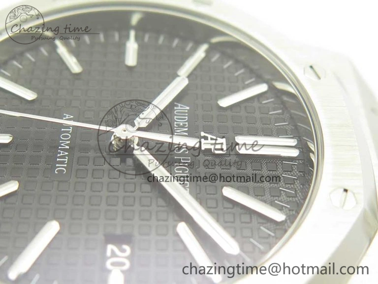 Royal Oak 41mm 15400 SS OMF 1:1 Best Edition Black Dial on SS Bracelet A FreshLook 4904