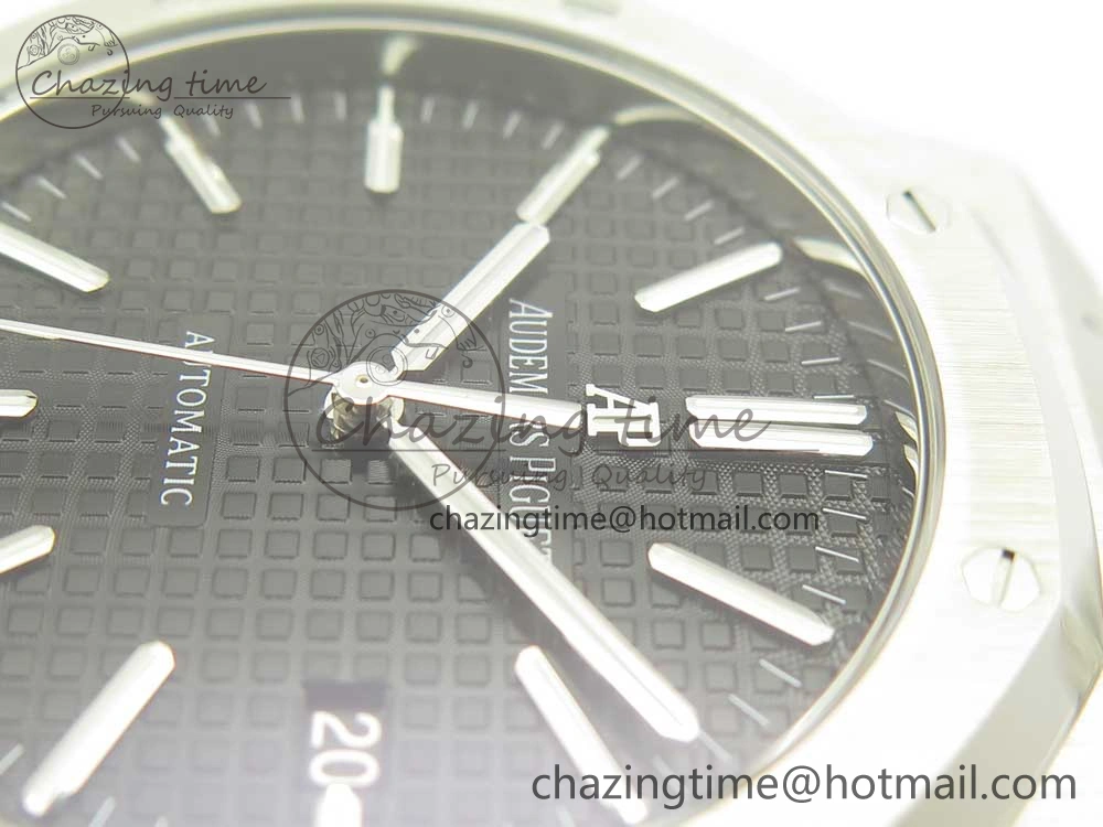 Royal Oak 41mm 15400 SS OMF 1:1 Best Edition Black Dial on SS Bracelet A FreshLook 4904