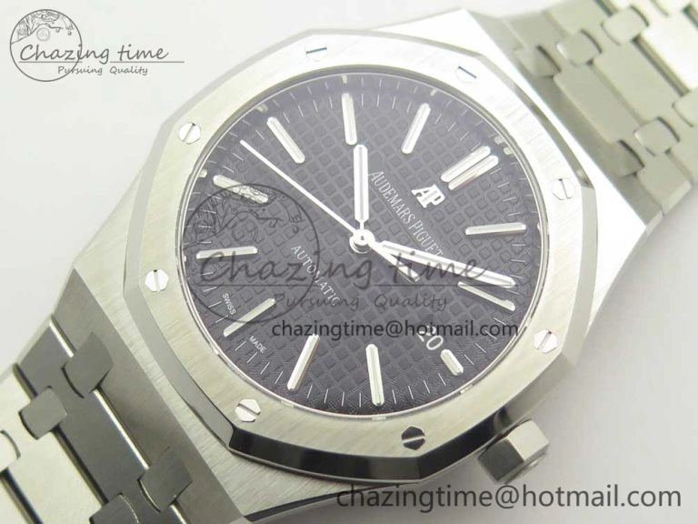Royal Oak 41mm 15400 SS OMF 1:1 Best Edition Black Dial on SS Bracelet A FreshLook 4904