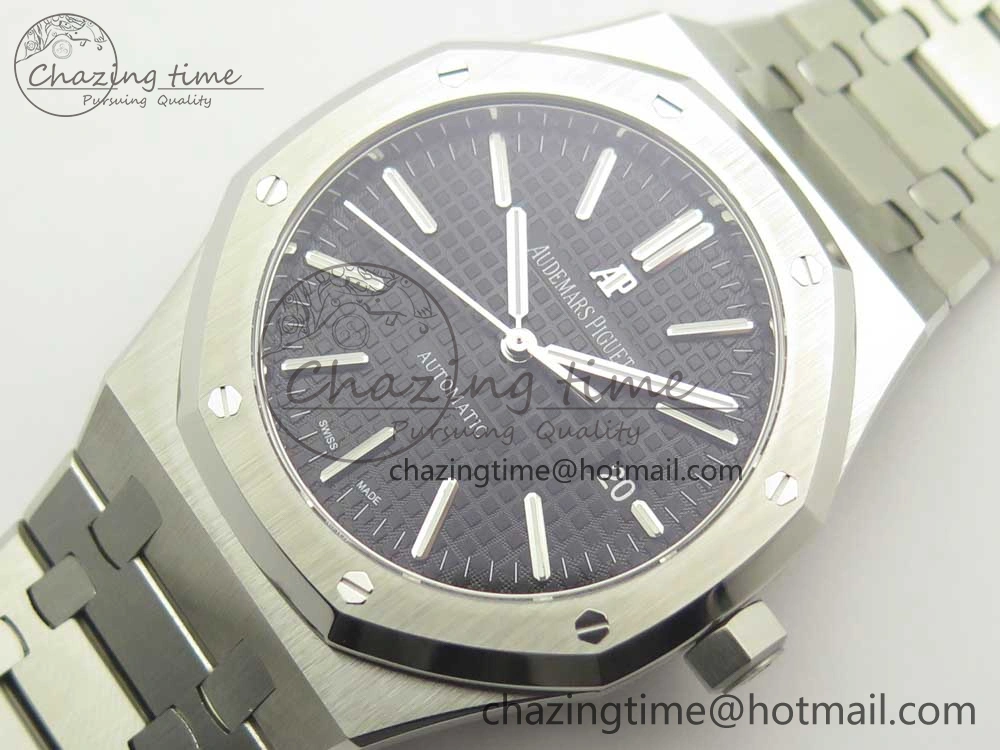 Royal Oak 41mm 15400 SS OMF 1:1 Best Edition Black Dial on SS Bracelet A FreshLook 4904