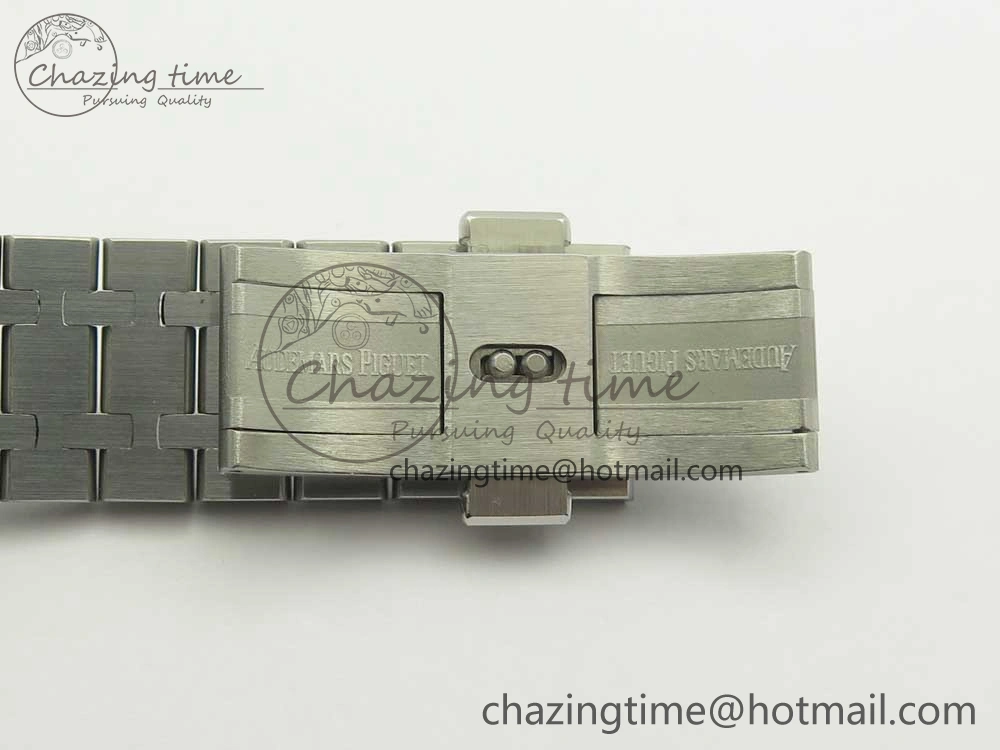 Premium Royal Oak 41mm 15400 SS OMF 1:1 Best Edition Gray Dial on SS Bracelet A 4905