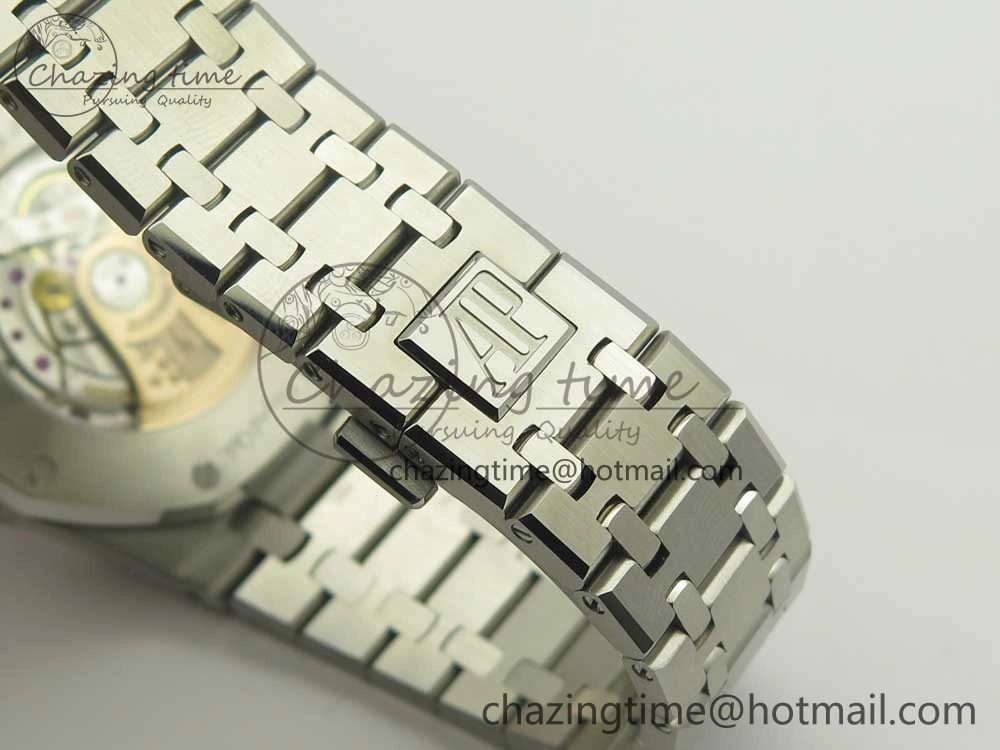 Premium Royal Oak 41mm 15400 SS OMF 1:1 Best Edition Gray Dial on SS Bracelet A 4905