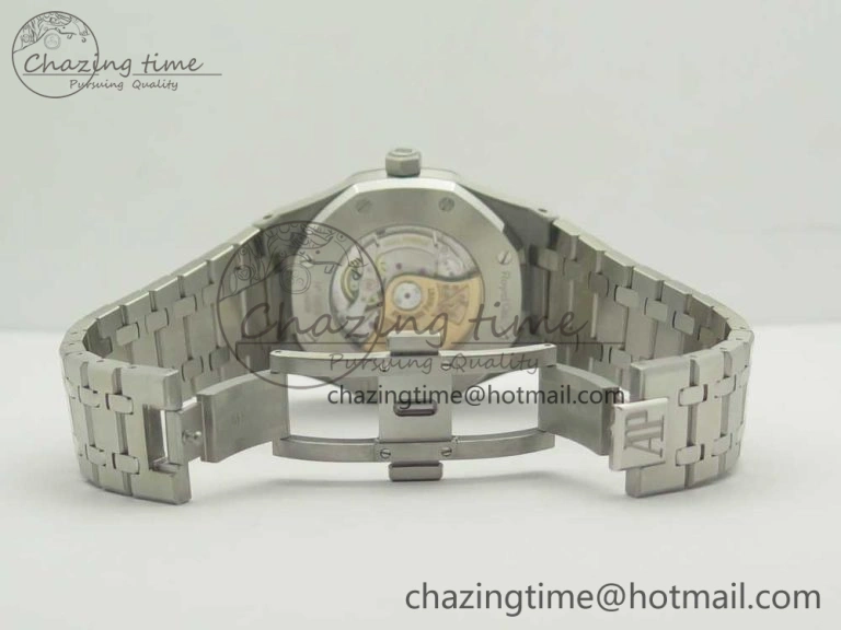 Premium Royal Oak 41mm 15400 SS OMF 1:1 Best Edition Gray Dial on SS Bracelet A 4905