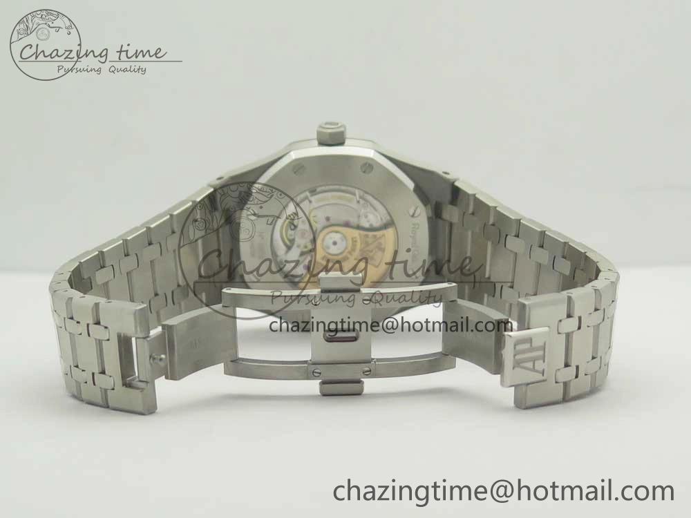 Premium Royal Oak 41mm 15400 SS OMF 1:1 Best Edition Gray Dial on SS Bracelet A 4905