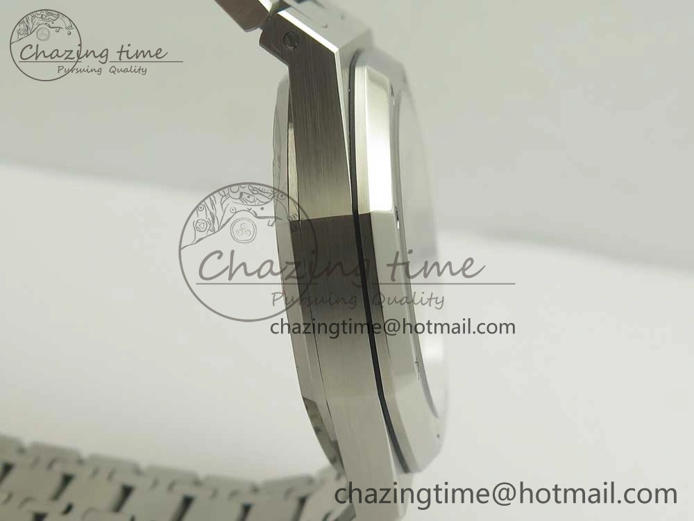 Premium Royal Oak 41mm 15400 SS OMF 1:1 Best Edition Gray Dial on SS Bracelet A 4905