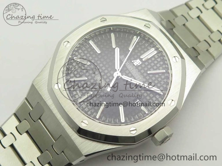 Premium Royal Oak 41mm 15400 SS OMF 1:1 Best Edition Gray Dial on SS Bracelet A 4905