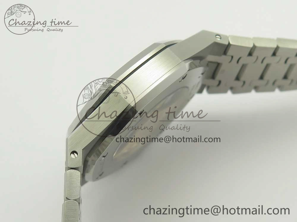 Premium Royal Oak 41mm 15400 SS OMF 1:1 Best Edition Gray Dial on SS Bracelet A 4905