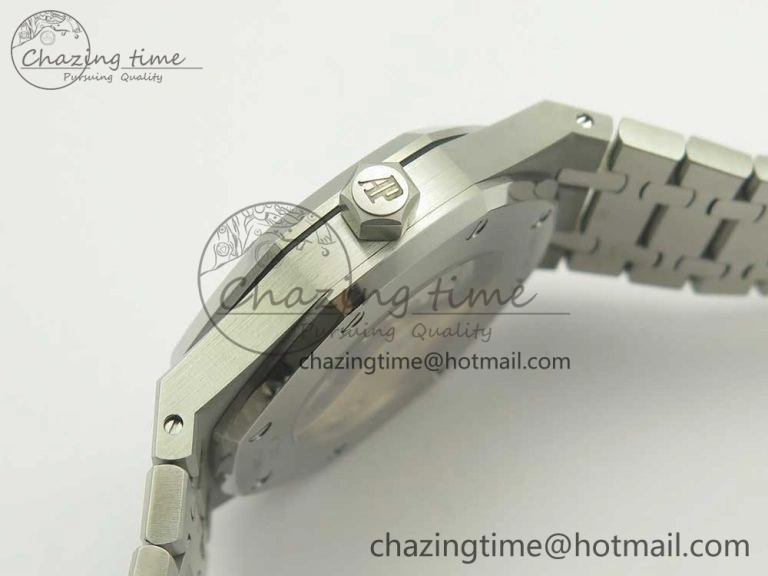 Premium Royal Oak 41mm 15400 SS OMF 1:1 Best Edition Gray Dial on SS Bracelet A 4905
