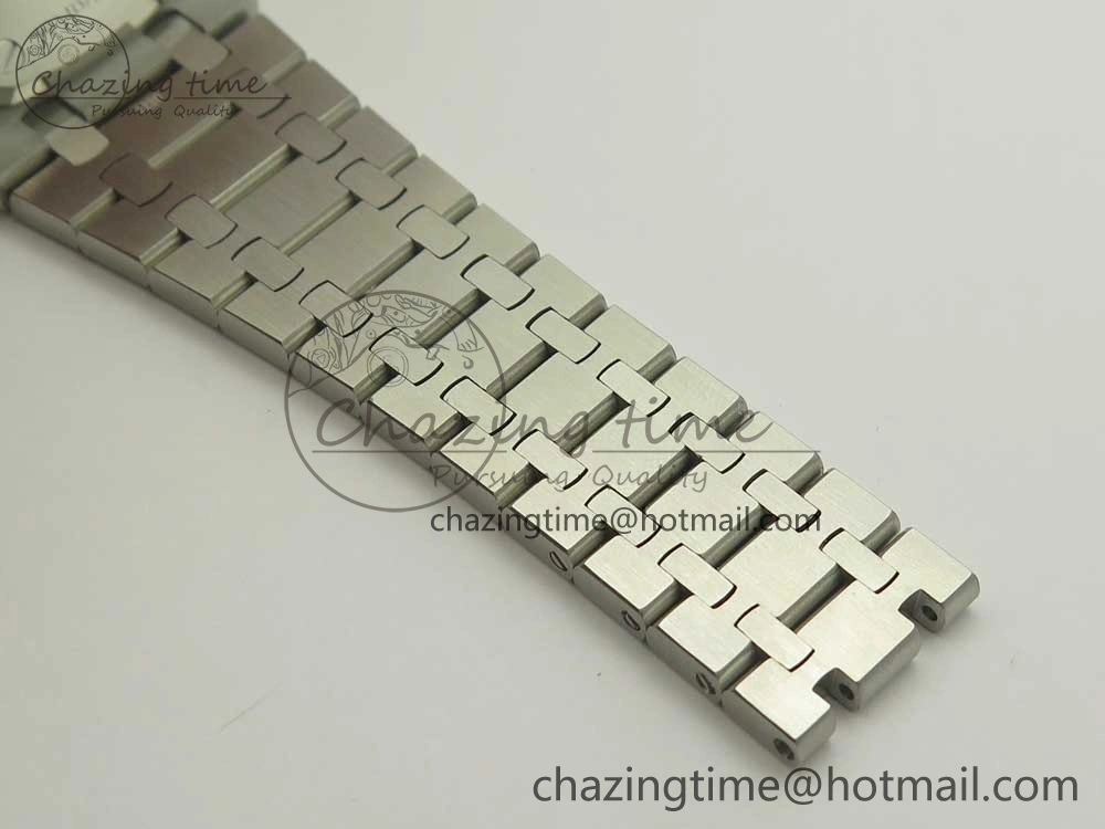 Premium Royal Oak 41mm 15400 SS OMF 1:1 Best Edition Gray Dial on SS Bracelet A 4905