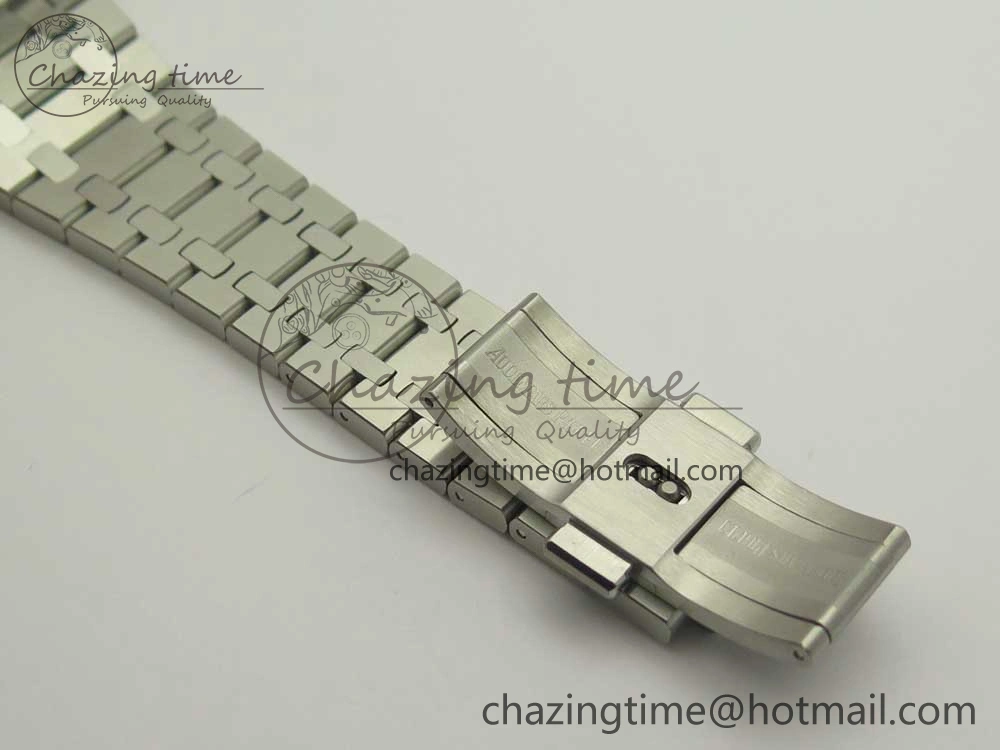 Premium Royal Oak 41mm 15400 SS OMF 1:1 Best Edition Gray Dial on SS Bracelet A 4905