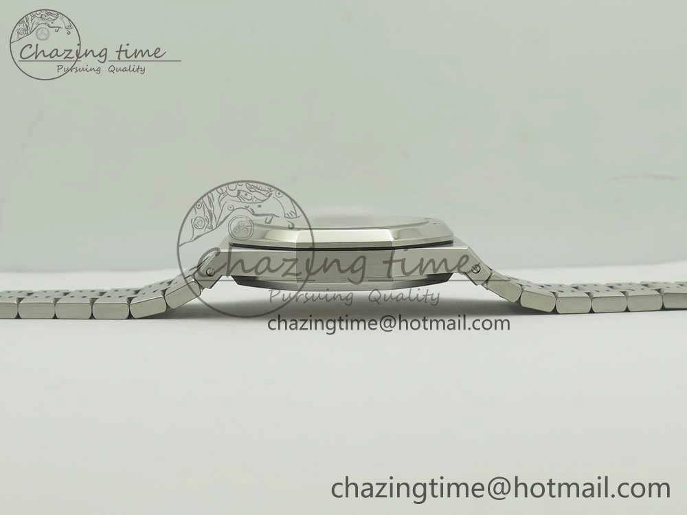 Timeless Royal Oak 41mm 15400 SS OMF 1:1 Best Edition White Dial on SS Bracelet A 4906