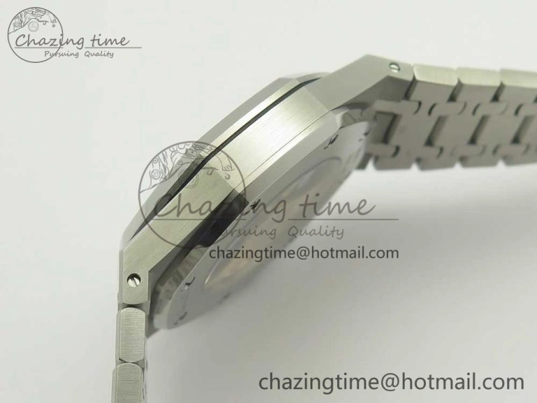 Timeless Royal Oak 41mm 15400 SS OMF 1:1 Best Edition White Dial on SS Bracelet A 4906