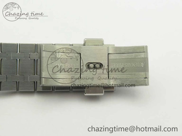 Timeless Royal Oak 41mm 15400 SS OMF 1:1 Best Edition White Dial on SS Bracelet A 4906