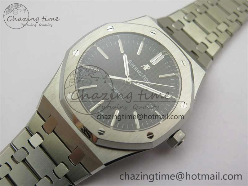 Sophisticated Royal Oak 41mm 15400 SS RSF 1:1 Best Edition Black Textured Dial on SS Bracelet A3120 Super Clone 4792