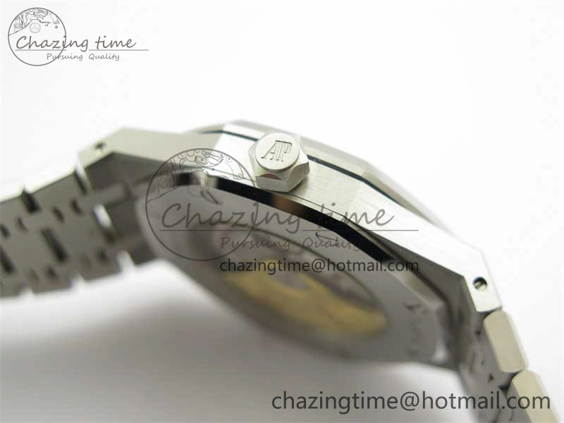 Sophisticated Royal Oak 41mm 15400 SS RSF 1:1 Best Edition Black Textured Dial on SS Bracelet A3120 Super Clone 4792
