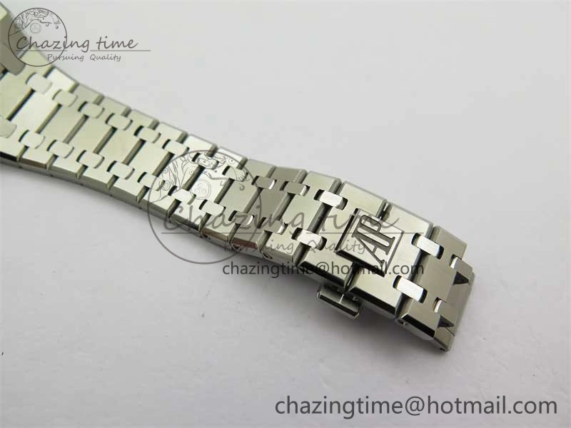 Sophisticated Royal Oak 41mm 15400 SS RSF 1:1 Best Edition Black Textured Dial on SS Bracelet A3120 Super Clone 4792
