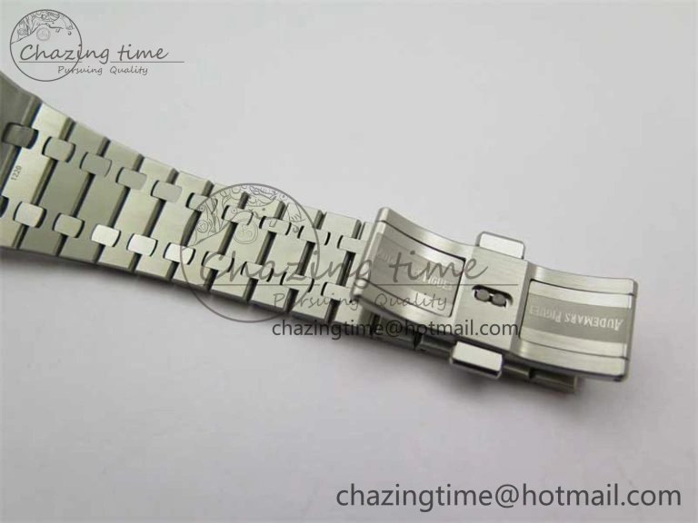 Sophisticated Royal Oak 41mm 15400 SS RSF 1:1 Best Edition Black Textured Dial on SS Bracelet A3120 Super Clone 4792
