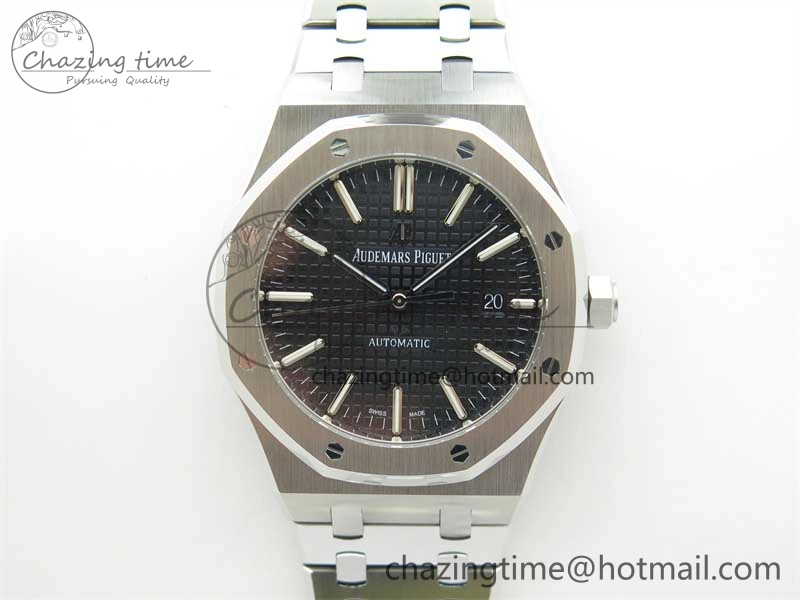 Sophisticated Royal Oak 41mm 15400 SS RSF 1:1 Best Edition Black Textured Dial on SS Bracelet A3120 Super Clone 4792