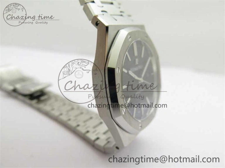 Sophisticated Royal Oak 41mm 15400 SS RSF 1:1 Best Edition Black Textured Dial on SS Bracelet A3120 Super Clone 4792