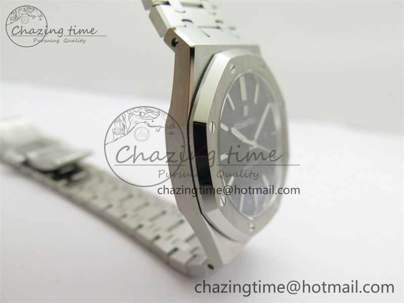 Sophisticated Royal Oak 41mm 15400 SS RSF 1:1 Best Edition Black Textured Dial on SS Bracelet A3120 Super Clone 4792