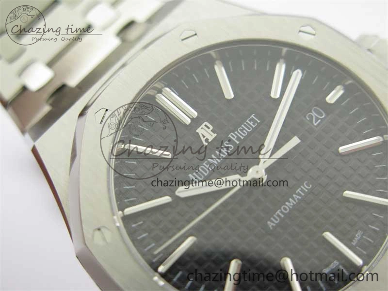 Sophisticated Royal Oak 41mm 15400 SS RSF 1:1 Best Edition Black Textured Dial on SS Bracelet A3120 Super Clone 4792