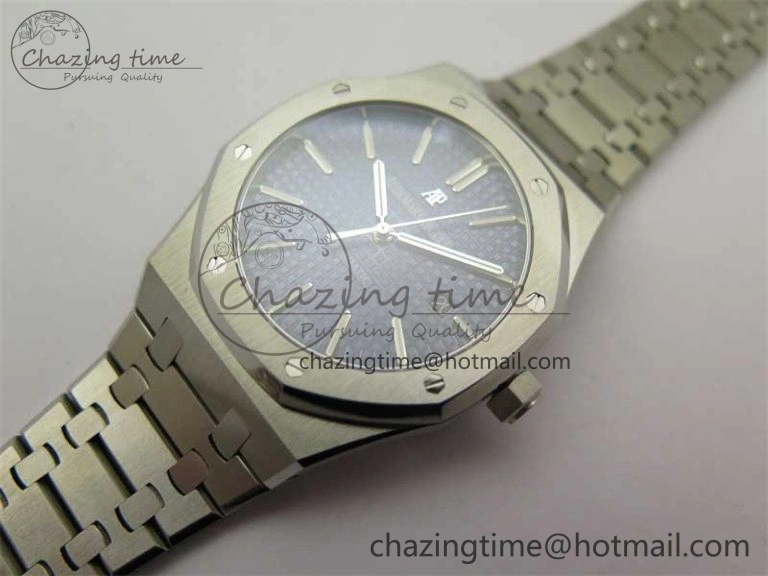 Royal Oak 41mm 15400 SS RSF 1:1 Best Edition Blue Textured Dial on SS Bracelet A3120 Super Clone FreshLook 4790