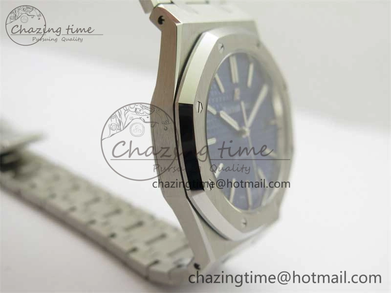 Royal Oak 41mm 15400 SS RSF 1:1 Best Edition Blue Textured Dial on SS Bracelet A3120 Super Clone FreshLook 4790