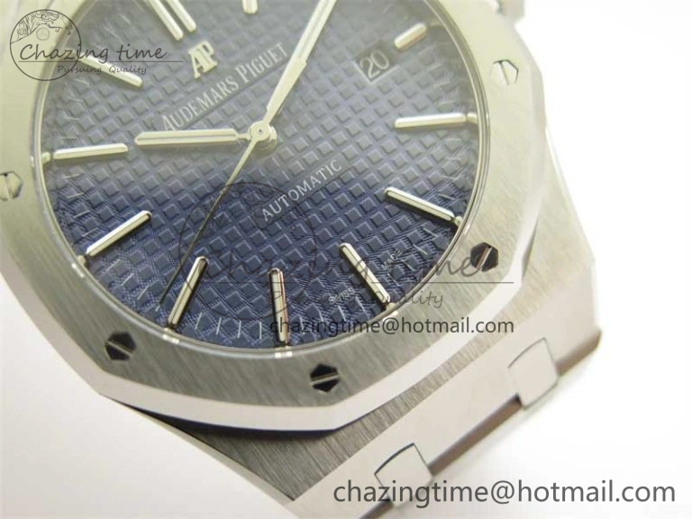 Royal Oak 41mm 15400 SS RSF 1:1 Best Edition Blue Textured Dial on SS Bracelet A3120 Super Clone FreshLook 4790