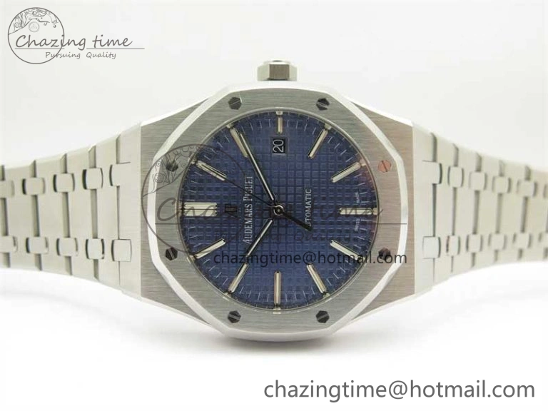 Royal Oak 41mm 15400 SS RSF 1:1 Best Edition Blue Textured Dial on SS Bracelet A3120 Super Clone FreshLook 4790