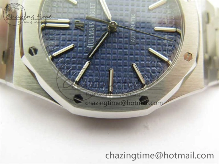 Royal Oak 41mm 15400 SS RSF 1:1 Best Edition Blue Textured Dial on SS Bracelet A3120 Super Clone FreshLook 4790