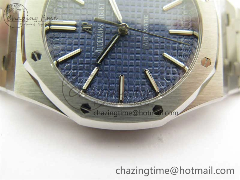 Royal Oak 41mm 15400 SS RSF 1:1 Best Edition Blue Textured Dial on SS Bracelet A3120 Super Clone FreshLook 4790