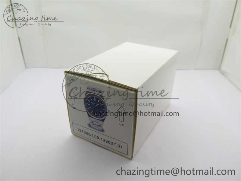 Royal Oak 41mm 15400 SS RSF 1:1 Best Edition Blue Textured Dial on SS Bracelet A3120 Super Clone FreshLook 4790