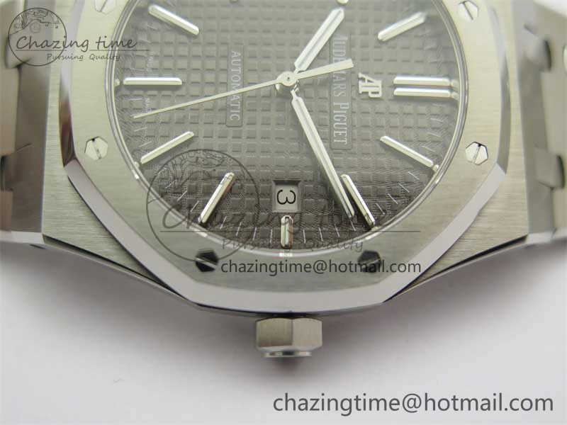 Sustainable Royal Oak 41mm 15400 SS RSF 1:1 Best Edition Gray Textured Dial on SS Bracelet A3120 Super Clone 4795