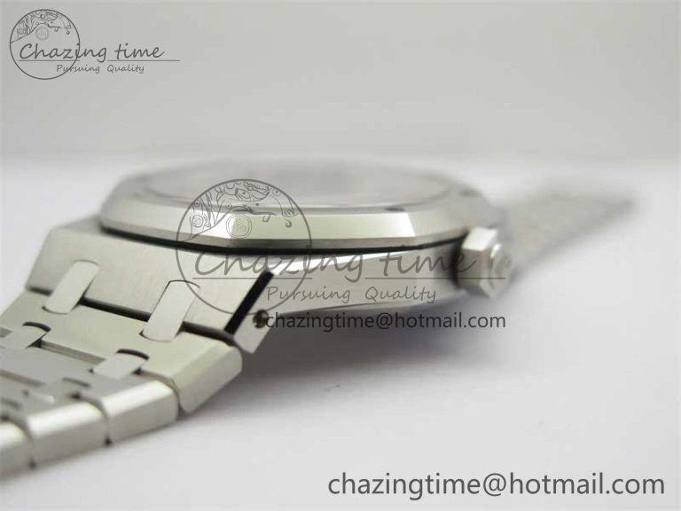 Sustainable Royal Oak 41mm 15400 SS RSF 1:1 Best Edition Gray Textured Dial on SS Bracelet A3120 Super Clone 4795