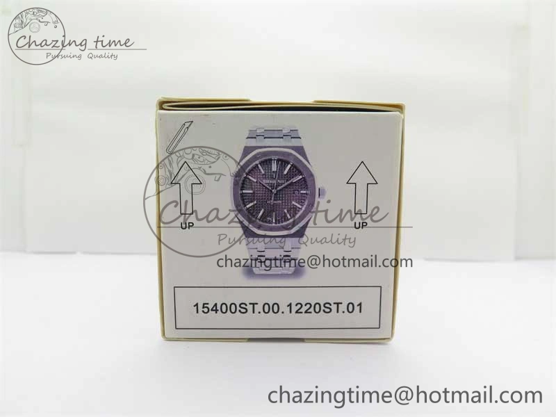 Sustainable Royal Oak 41mm 15400 SS RSF 1:1 Best Edition Gray Textured Dial on SS Bracelet A3120 Super Clone 4795