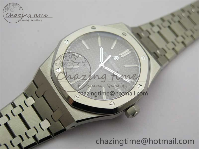 Sustainable Royal Oak 41mm 15400 SS RSF 1:1 Best Edition Gray Textured Dial on SS Bracelet A3120 Super Clone 4795