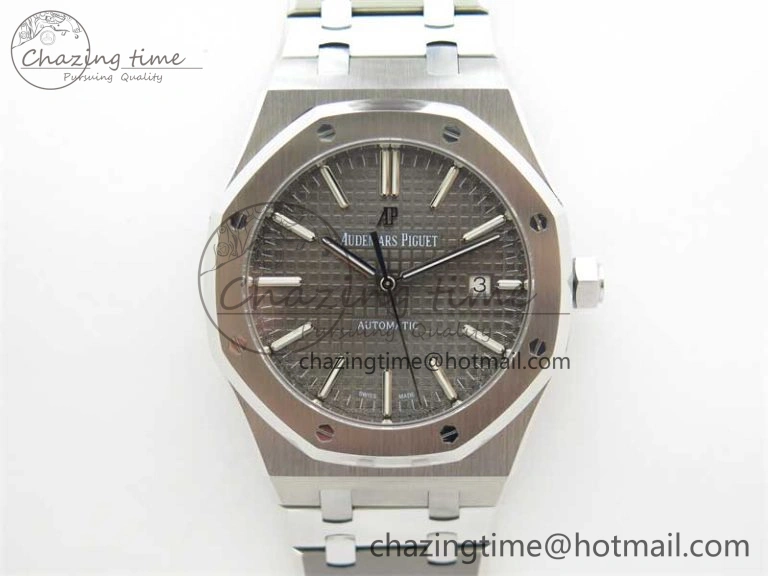 Sustainable Royal Oak 41mm 15400 SS RSF 1:1 Best Edition Gray Textured Dial on SS Bracelet A3120 Super Clone 4795