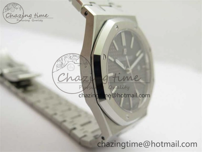 Sustainable Royal Oak 41mm 15400 SS RSF 1:1 Best Edition Gray Textured Dial on SS Bracelet A3120 Super Clone 4795