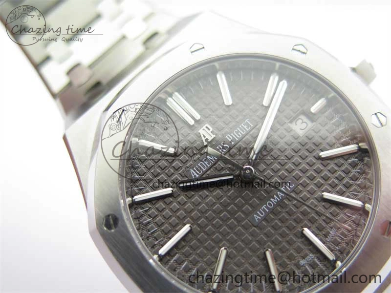 Sustainable Royal Oak 41mm 15400 SS RSF 1:1 Best Edition Gray Textured Dial on SS Bracelet A3120 Super Clone 4795