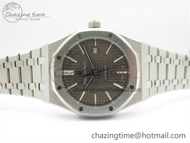 Sustainable Royal Oak 41mm 15400 SS RSF 1:1 Best Edition Gray Textured Dial on SS Bracelet A3120 Super Clone 4795