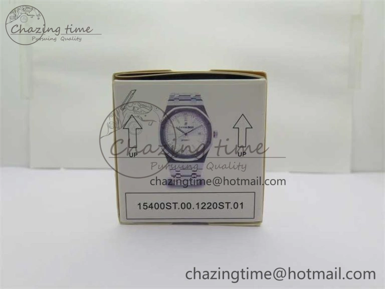 Royal Oak 41mm 15400 SS RSF 1:1 Best Edition White Textured Dial on SS Bracelet A3120 Super Clone BestValue 4791