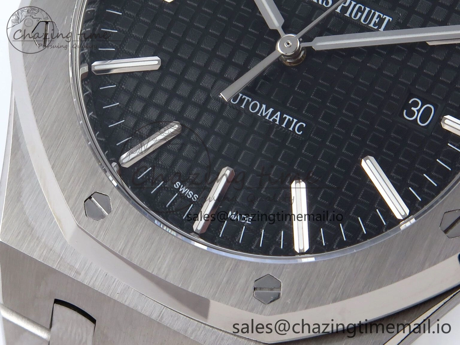 Royal Oak 41mm 15400 SS TKF 1:1 Best Edition Black Dial on SS Bracelet SA4302 Super Clone UrbanStyle 4304